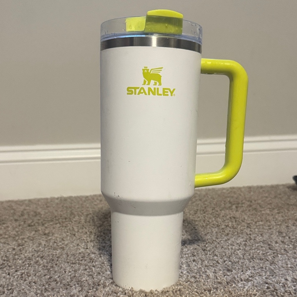 Stanley 40 oz Quencher with Neon Yellow Handle